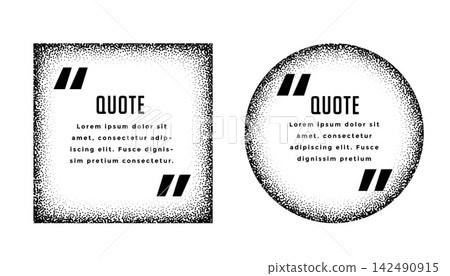 square and circle quote frames design set square and circle quote frames design set 142490915