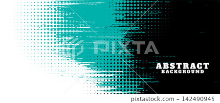abstract grunge texture and halftone banner design abstract grunge texture and halftone banner design 142490945