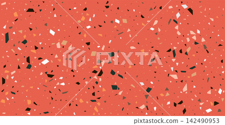 claasic red terrazzo flooring pattern texture background claasic red terrazzo flooring pattern texture background 142490953