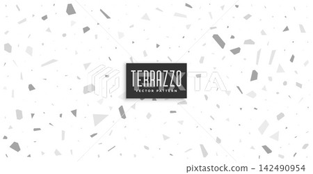 soft whte and gray terrazzo pattern background design soft whte and gray terrazzo pattern background design 142490954