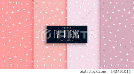 sparkling star cute patterns set in four shades sparkling star cute patterns set in four shades 142491015