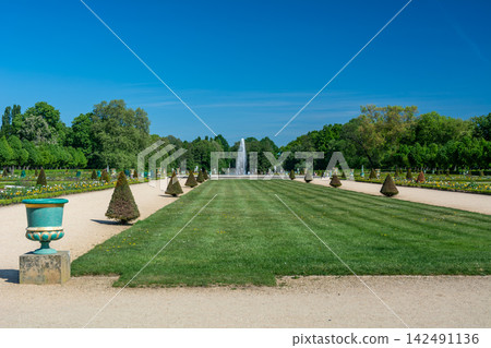 Formal Gardens and Fountain at Charlottenburg Palace Berlin Formal Gardens and Fountain at Charlottenburg Palace Berlin 142491136