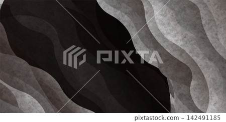 Monochrome abstract wave pattern texture background design Monochrome abstract wave pattern texture background design 142491185