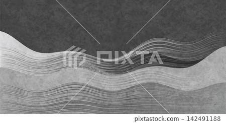 Abstract background design depicting monochrome waves Abstract background design depicting monochrome waves 142491188