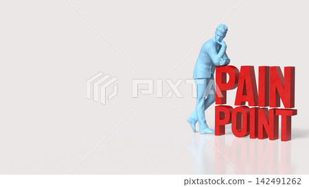 Businessman Analyzing Customer Pain Points 3d render. 142491262
