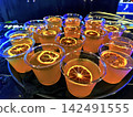 cocktail drinks on a tray 142491555