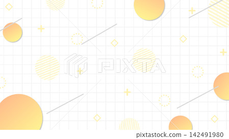 Cute and pop background with gradient geometry Cute and pop background with gradient geometry 142491980