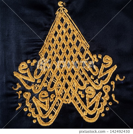 lace pattern on fabric lace pattern on fabric 142492430