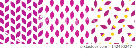 A set of sweet potato patterns in various variations. A set of sweet potato patterns in various variations. 142493247