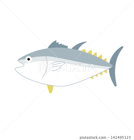 A blue tuna with no outline and fresh sea fish. A blue tuna with no outline and fresh sea fish. 142495123