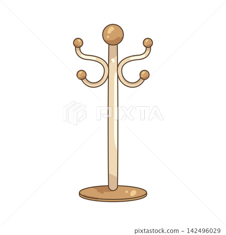 Illustration of coat rack Illustration of coat rack 142496029