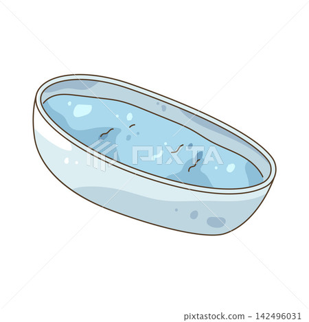 Illustration of bathtub Illustration of bathtub 142496031