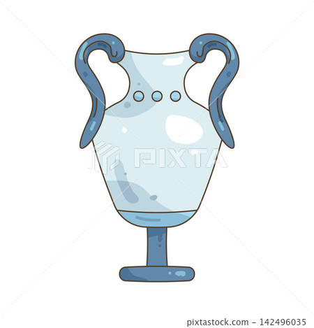 Illustration of decorative vase Illustration of decorative vase 142496035