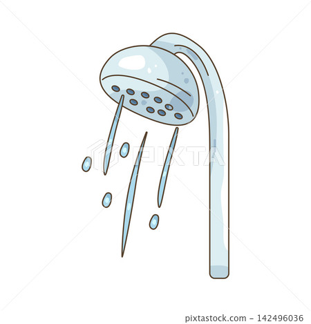 Illustration of shower head 142496036