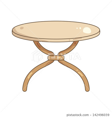 Illustration of dining table Illustration of dining table 142496039