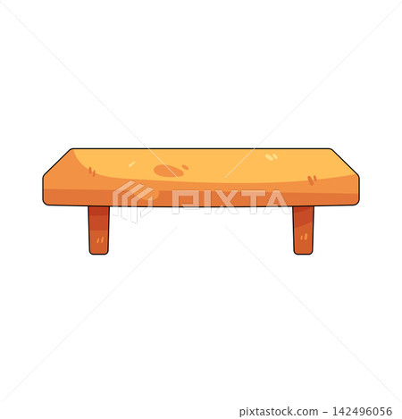 Illustration of wall shelf Illustration of wall shelf 142496056