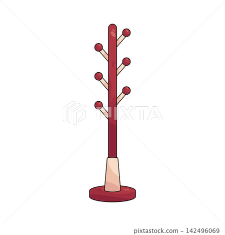 Illustration of coat rack Illustration of coat rack 142496069