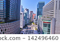 大阪府北區梅田市的城市景觀，向西望去。 142496460
