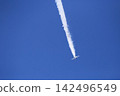 Blue Impulse flying in the blue sky 142496549