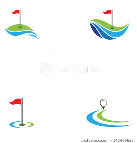 golf icon vector illustration design logo template golf icon vector illustration design logo template 142496622