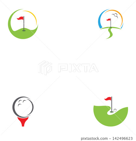 golf icon vector illustration design logo template golf icon vector illustration design logo template 142496623