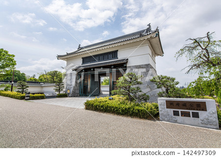 愛知縣岡崎市岡崎城公園大手門 愛知縣岡崎市岡崎城公園大手門 142497309
