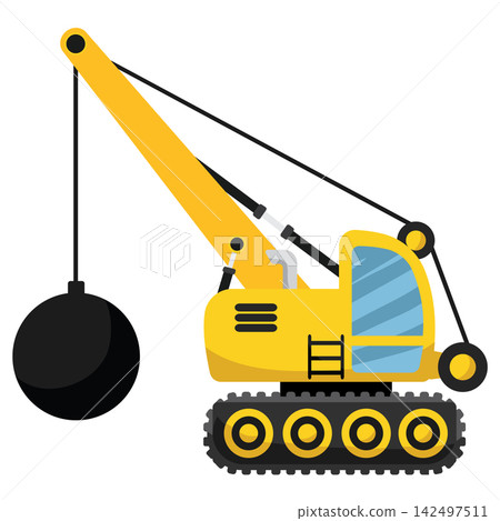 heavy excavator machine loading soil in dump truck heavy excavator machine loading soil in dump truck 142497511