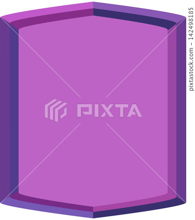 Illustration of a Purple Shield Badge Icon Illustration of a Purple Shield Badge Icon 142498185