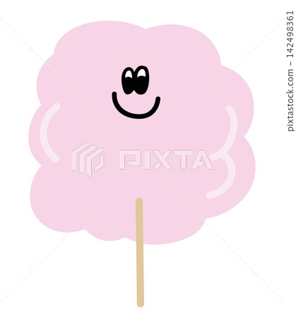 Happy pink cotton candy for cartoon, comic, cafe, sweet dessert, menu, recipe, amusement park, circus, grocery shopping, food, snack, supermarket, mart, kids, travel, trip, vacation, holidays, icon Happy pink cotton candy for cartoon, comic, cafe, sweet dessert, menu, recipe, amusement park, circus, grocery shopping, food, snack, supermarket, mart, kids, travel, trip, vacation, holidays, icon 142498361
