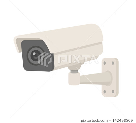Security camera, flat illustration Security camera, flat illustration 142498509