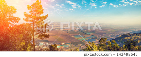 Breathtaking view from mount Menara, north Israel Breathtaking view from mount Menara, north Israel 142498643
