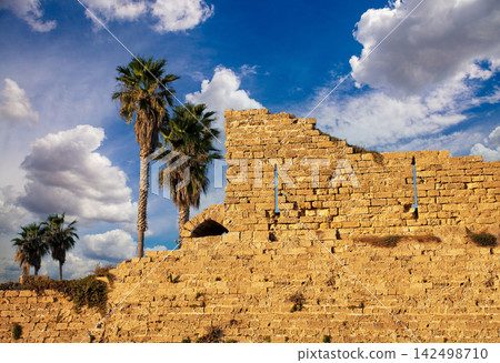 The ruins of the ancient city of Caesarea in Israel The ruins of the ancient city of Caesarea in Israel 142498710