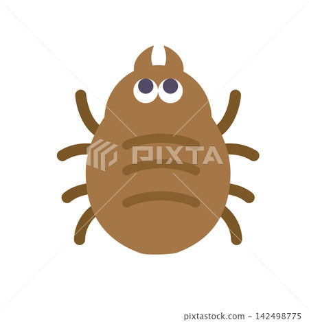 Cute tick illustration Cute tick illustration 142498775