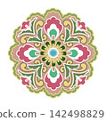 Treasure flower pattern 142498829
