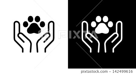 寵物圖示、保護、動物福利、志願者 寵物圖示、保護、動物福利、志願者 142499616