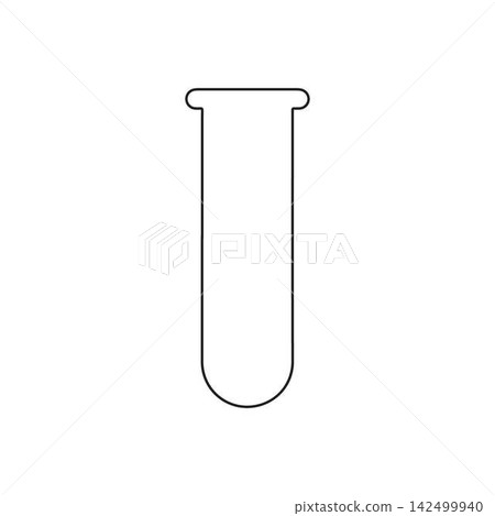 test tube outline icon for laboratory chemistry and science themes test tube outline icon for laboratory chemistry and science themes 142499940