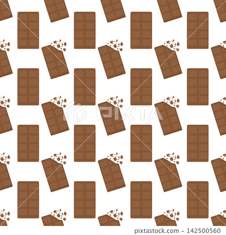 Chocolate Bar Pattern Seamless Background Chocolate Bar Pattern Seamless Background 142500560