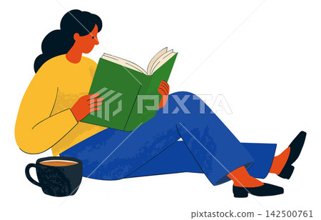 Woman Reading Book for Study and Learning Woman Reading Book for Study and Learning 142500761