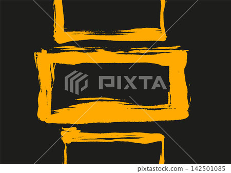 Black and yellow brush stroke grunge background Black and yellow brush stroke grunge background 142501085
