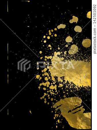 Abstract Gold Paint Splash Background Vector Abstract Gold Paint Splash Background Vector 142501092