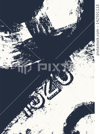 Abstract Grunge Monochrome Background Vector Abstract Grunge Monochrome Background Vector 142501118