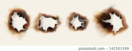 Burnt Paper Rectangle Frame with Charred Edges Burnt Paper Rectangle Frame with Charred Edges 142501399