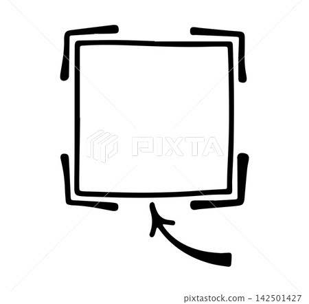 Handdrawn QR Border Handdrawn QR Border 142501427