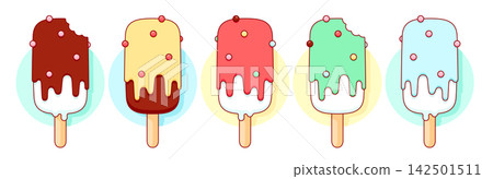 Ice cream scoop, popsicle set Ice cream scoop, popsicle set 142501511