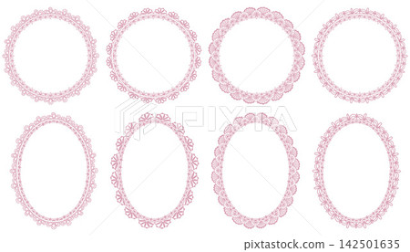 Whimsical Circle Lace Frame 142501635