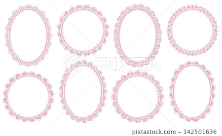 Retro Arch Lace Frame with Detail 142501636