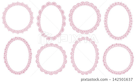Elegant lace frame, vintage decorative border for valentine card, wedding invite or love print Elegant lace frame, vintage decorative border for valentine card, wedding invite or love print 142501637