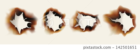 Ripped Scorched Paper Strip with Ash Ripped Scorched Paper Strip with Ash 142501651