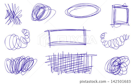 Random Scribble Pen Texture Bundle Random Scribble Pen Texture Bundle 142501683