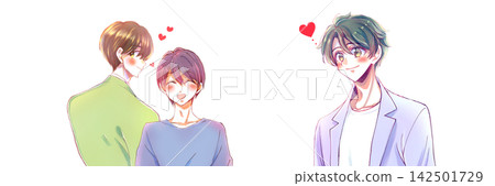 Three men in love Three men in love 142501729